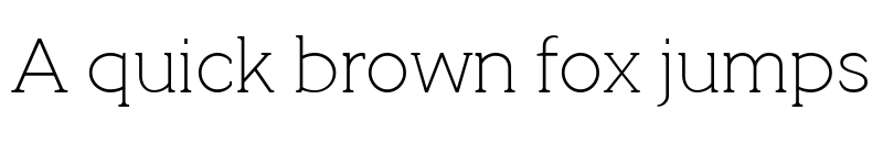 Preview of Quotus Thin font