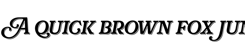 Preview of Rafaella Bold Shadow font