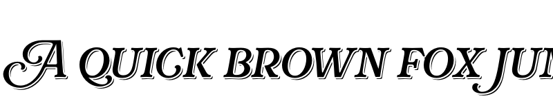 Preview of Rafaella Regular Shadow font