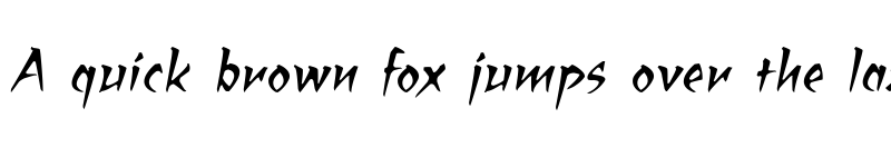 Preview of RagingRedLotus BB Italic font