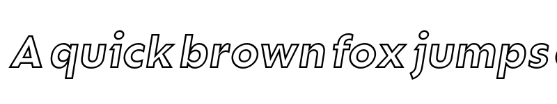 Preview of Rain Outline Italic font