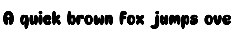 Preview of Rainball Regular font