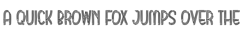 Preview of Rainbow Layer Regular font