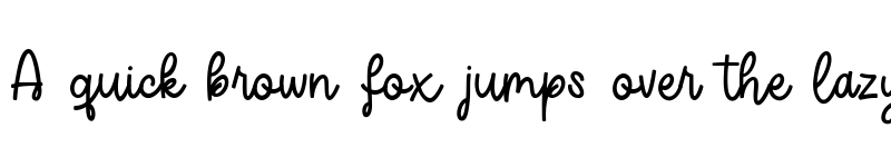 Preview of Raindy Regular font