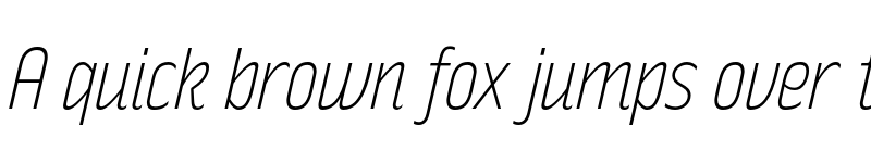 Preview of Rakesly ExtraLight Italic font