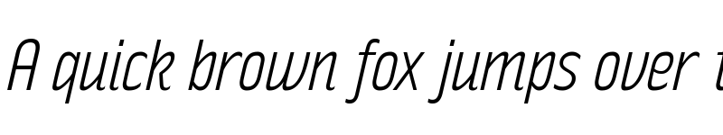 Preview of Rakesly Light Italic font