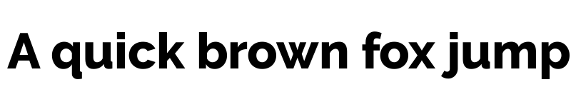 Preview of Raleway ExtraBold font