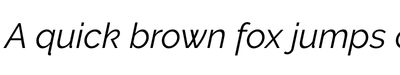 Preview of Raleway Italic font