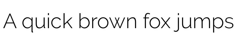Preview of Raleway Light font