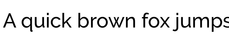 Preview of Raleway Medium font