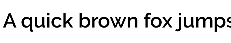 Preview of Raleway SemiBold font