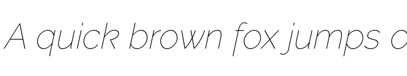 Preview of Raleway Thin Italic font