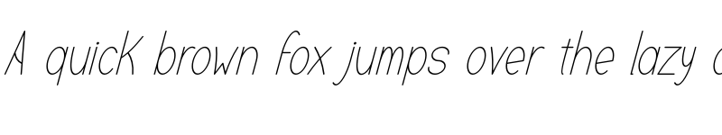 Preview of RALINE Italic font
