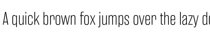 Preview of Rama Gothic E Thin font