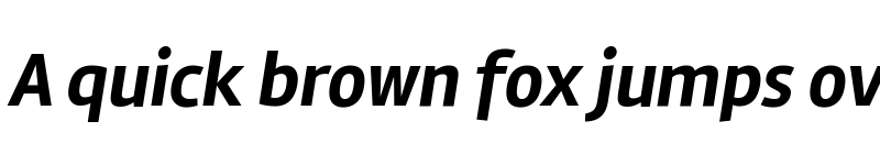 Preview of Rambla Bold Italic font