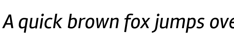 Preview of Rambla Italic font