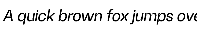Preview of Random Grotesque Standard Medium StandardMediumItalic font
