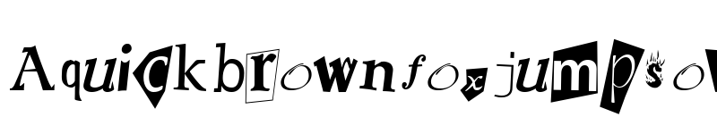 Preview of RansomNote Normal font