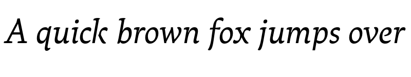 Preview of Raritas Regular Italic font