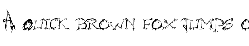 Preview of Raslani Horrorz Regular font