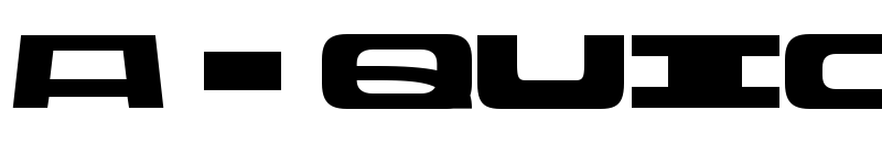 Preview of Rasterquan Expanded Medium font