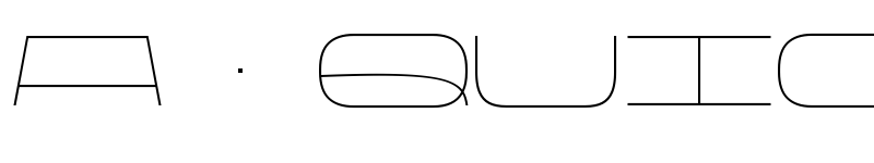 Preview of Rasterquan Expanded Thin font