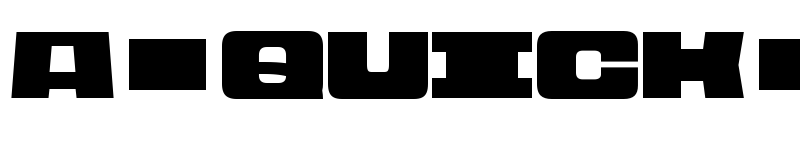 Preview of Rasterquan Semi Expanded Bold font