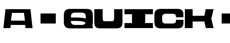 Preview of Rasterquan Semi Expanded Medium font