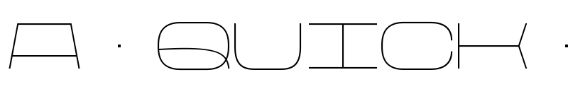 Preview of Rasterquan Semi Expanded Thin font