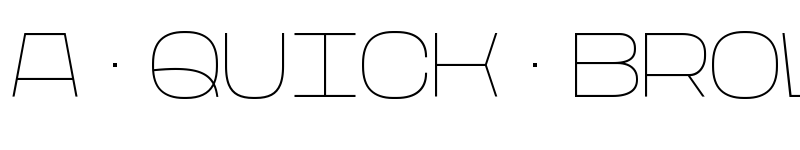 Preview of Rasterquan Thin font