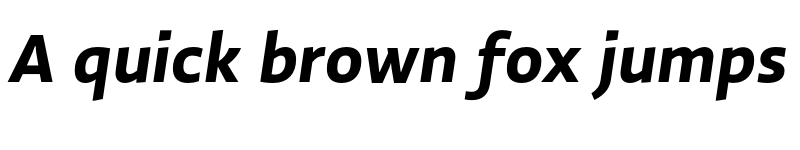 Preview of Ratio Bold Italic font