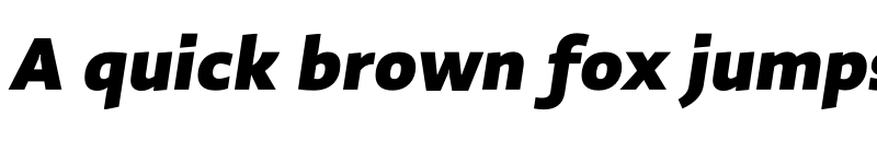 Preview of Ratio Heavy Italic font