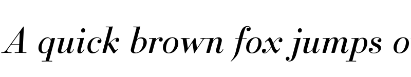 Preview of Ratio Modern Italic font