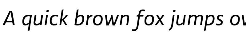 Preview of Ratio Regular Italic font