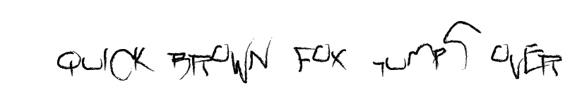 Preview of raw Regular font