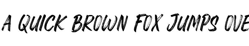 Preview of Rawk Brush Regular font