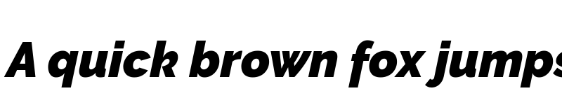 Preview of Rawline Black Italic font