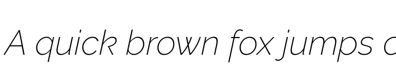 Preview of Rawline ExtraLight Italic font