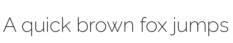 Preview of Rawline ExtraLight font