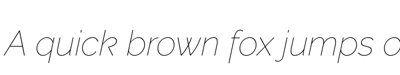 Preview of Rawline Thin Italic font