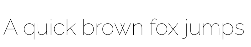 Preview of Rawline Thin font