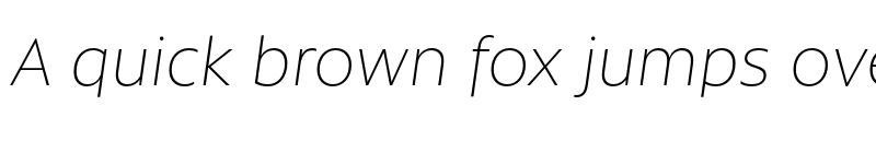 Preview of Rawson Alt ExtraLight It font