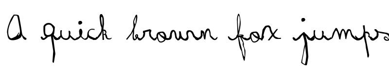 Preview of Rayairregular Regular font