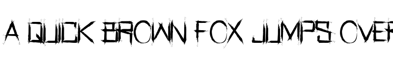 Preview of Real Horror Regular font