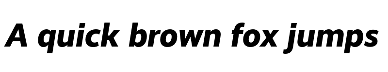 Preview of Realist ExtraBold Italic font