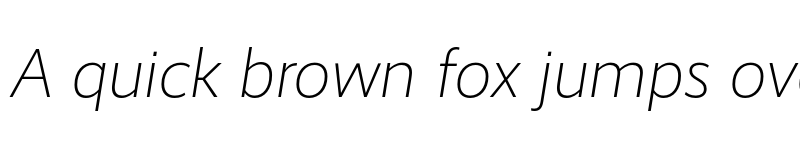 Preview of Realist Light Italic font