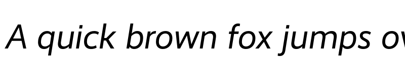 Preview of Realist Regular Italic font