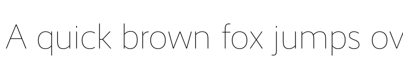 Preview of Realist Thin font