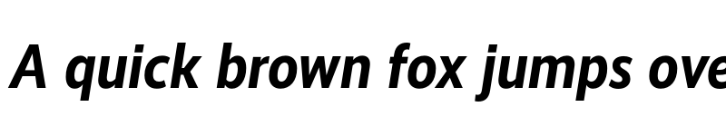 Preview of RealistNarrow Bold Italic font