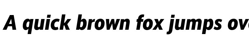 Preview of RealistNarrow ExtraBold Italic font